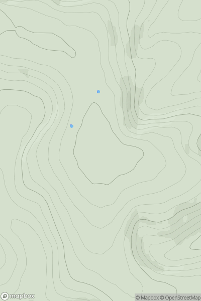 Thumbnail image for West Hill [South East England] showing contour plot for surrounding peak